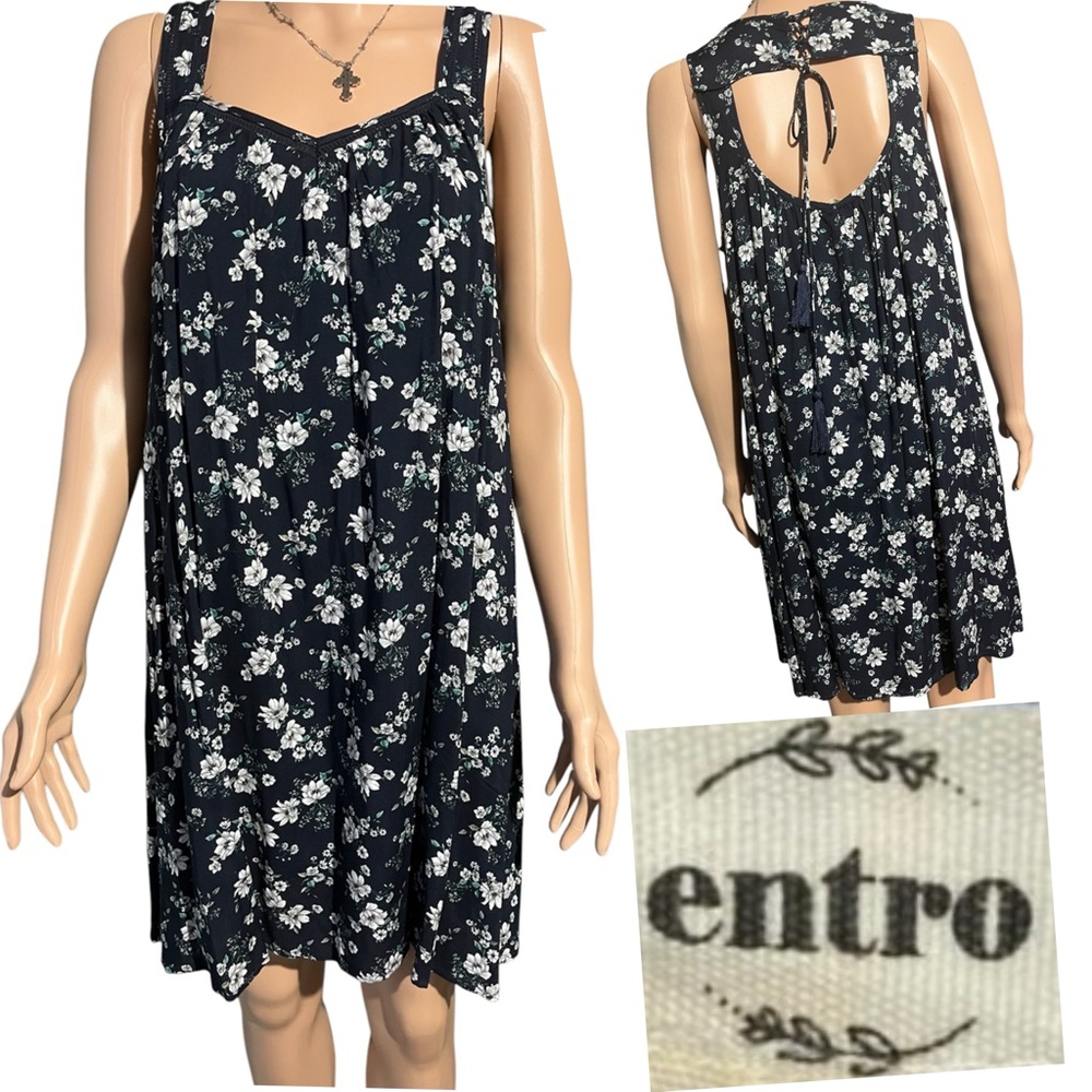 Entro 100% Rayon Floral Dress Size S